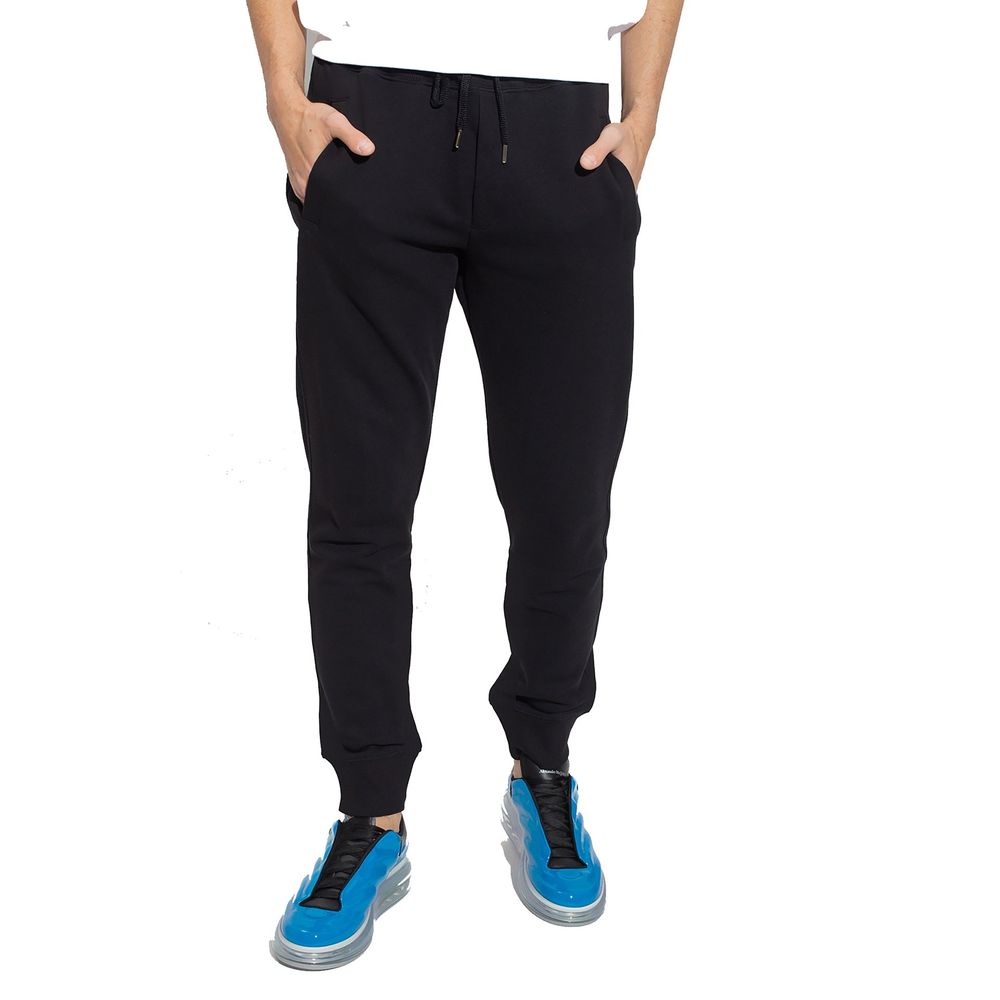 Versace Jeans Black Cotton Joggers (Workout Pants) Versace Jeans