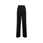 Prada Black Mohair Casual Pants Prada
