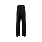 Prada Black Mohair Casual Pants Prada