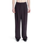 Saint Laurent Brown Silk Dress Pants Saint Laurent
