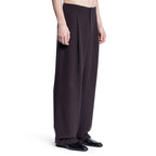 Saint Laurent Brown Silk Dress Pants Saint Laurent