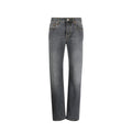 Gucci Gray Cotton Relaxed Fit Jeans Gucci