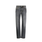 Gucci Gray Cotton Relaxed Fit Jeans Gucci