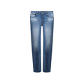 Versace Blue Cotton Straight-Leg Jeans Versace