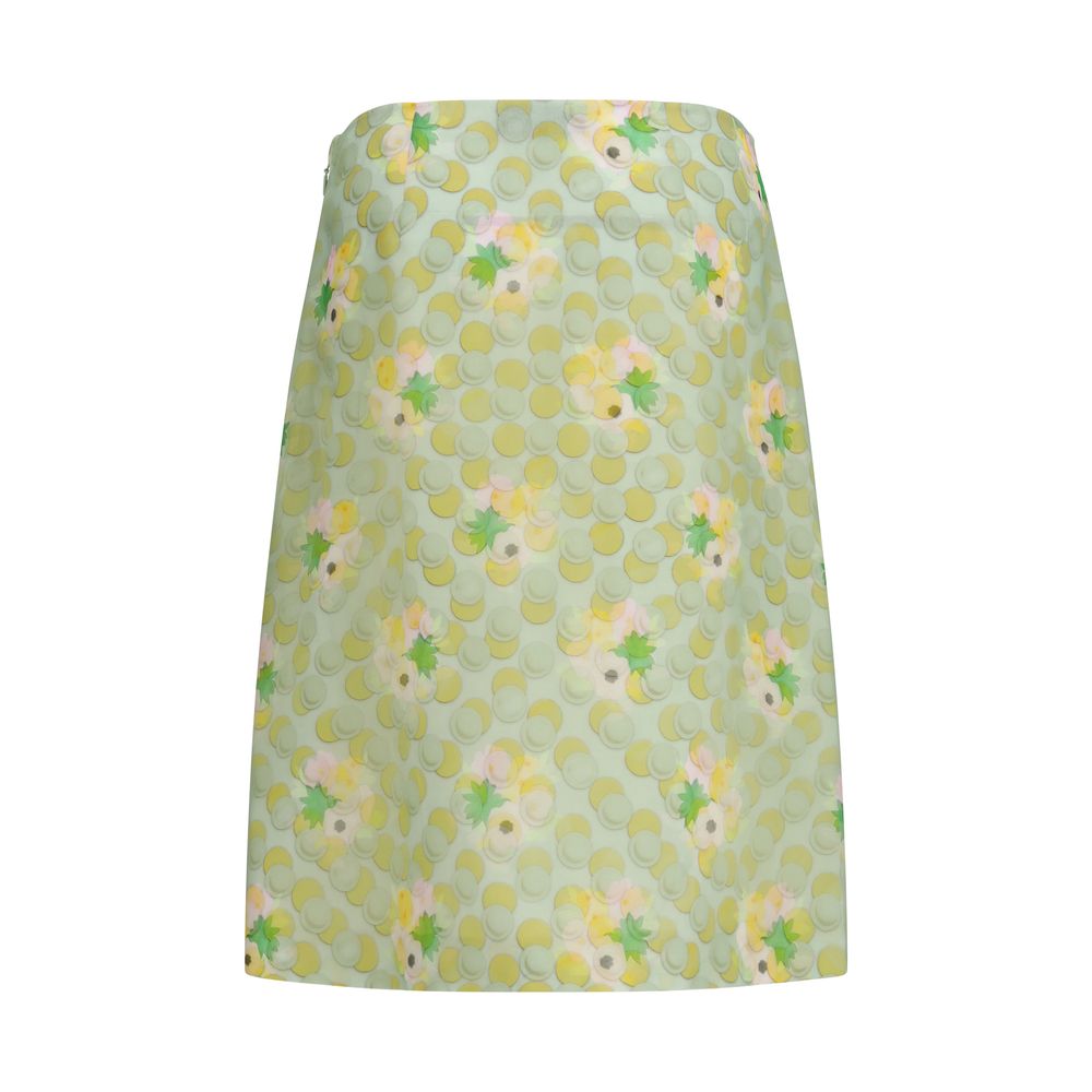 Fendi Multicolor Silk Midi Skirt Fendi