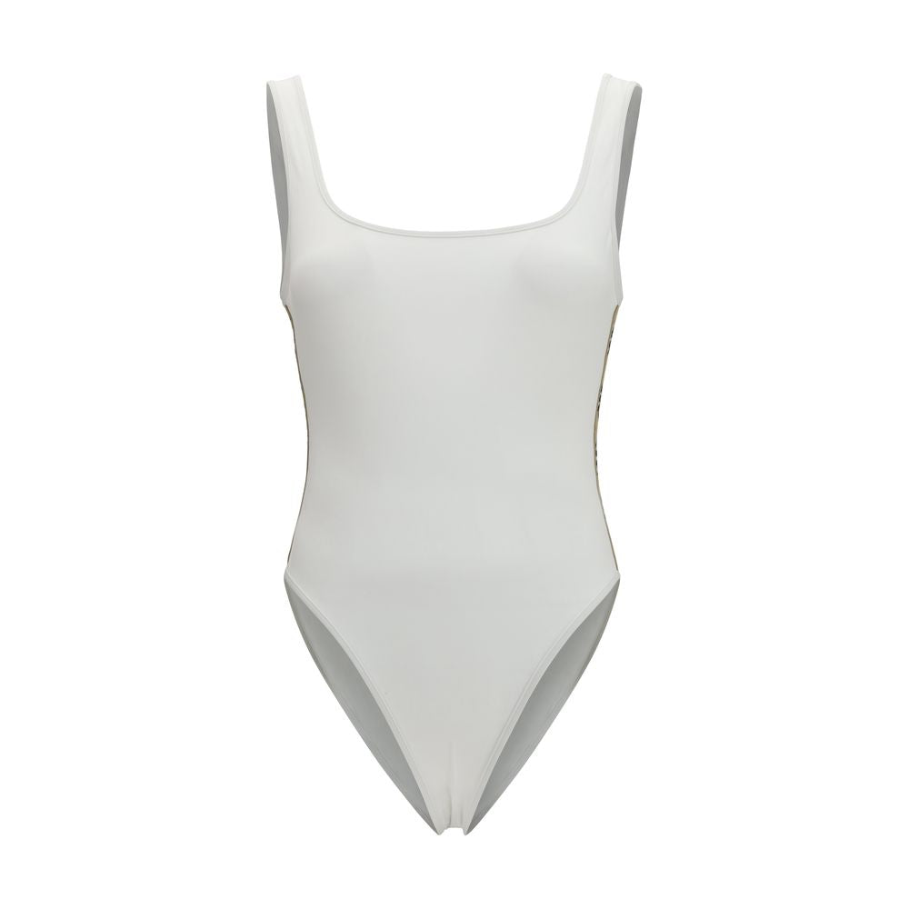 Burberry White Polyamide One-Piece Swimsuit Burberry