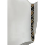 Burberry White Polyamide One-Piece Swimsuit Burberry