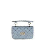 Valentino Garavani Blue Viscose Shoulder Bag Valentino Garavani