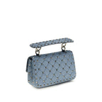 Valentino Garavani Blue Viscose Shoulder Bag Valentino Garavani