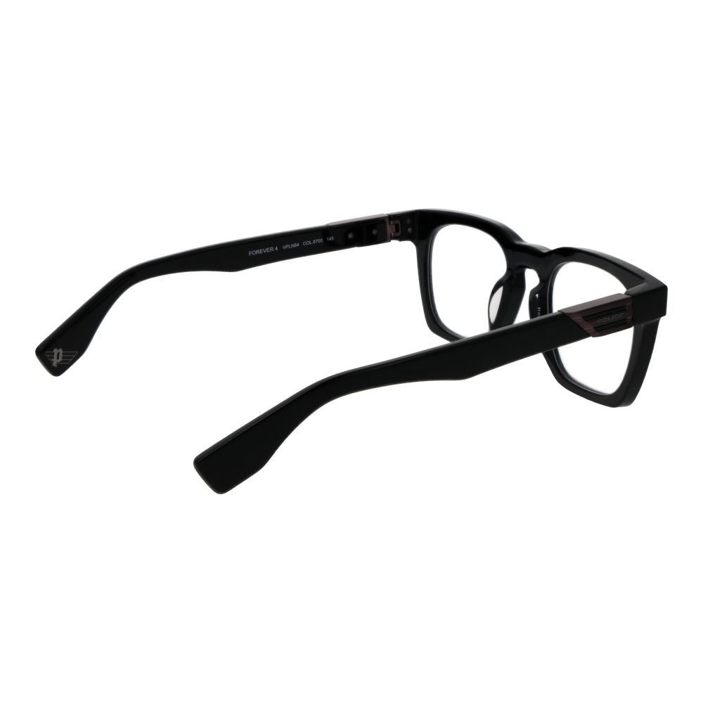 Police Black Cellulose Acetate Glasses (Frames) Police