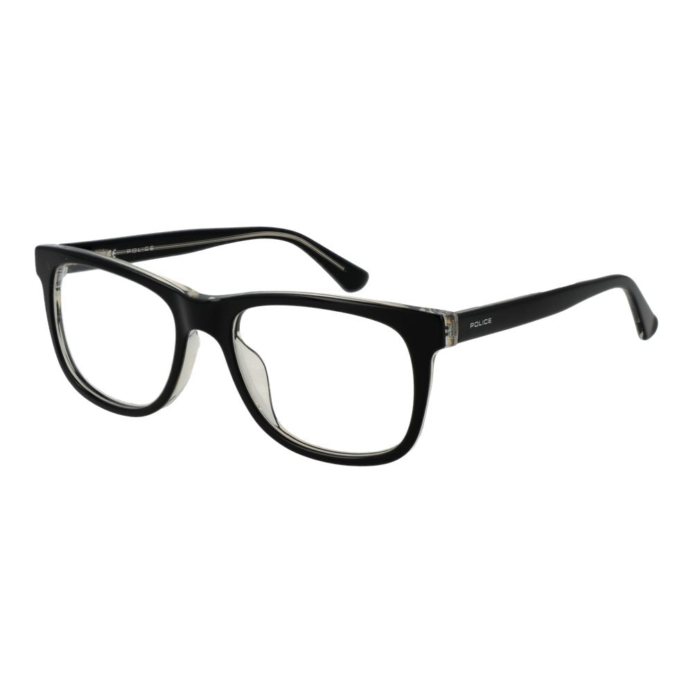 Police Black Cellulose Acetate Glasses (Frames) Police