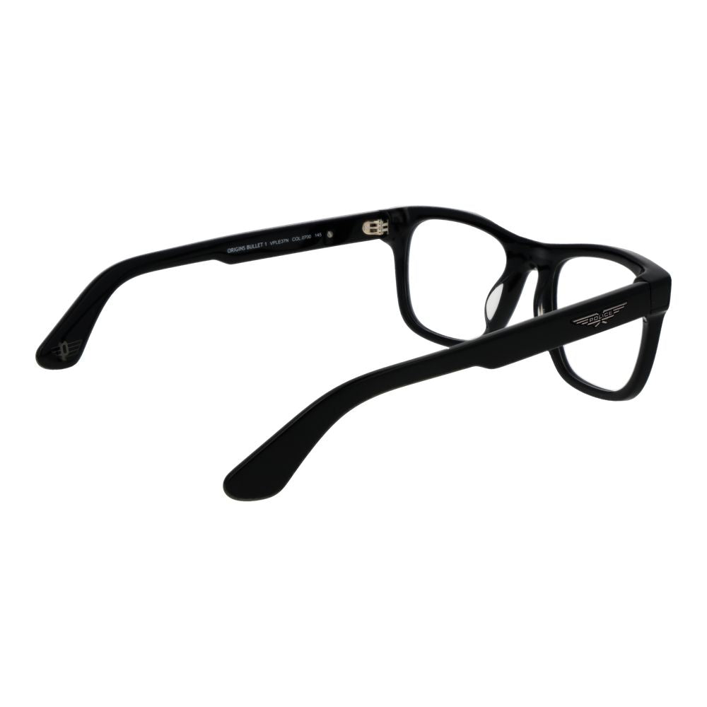 Police Black Cellulose Acetate Glasses (Frames) Police