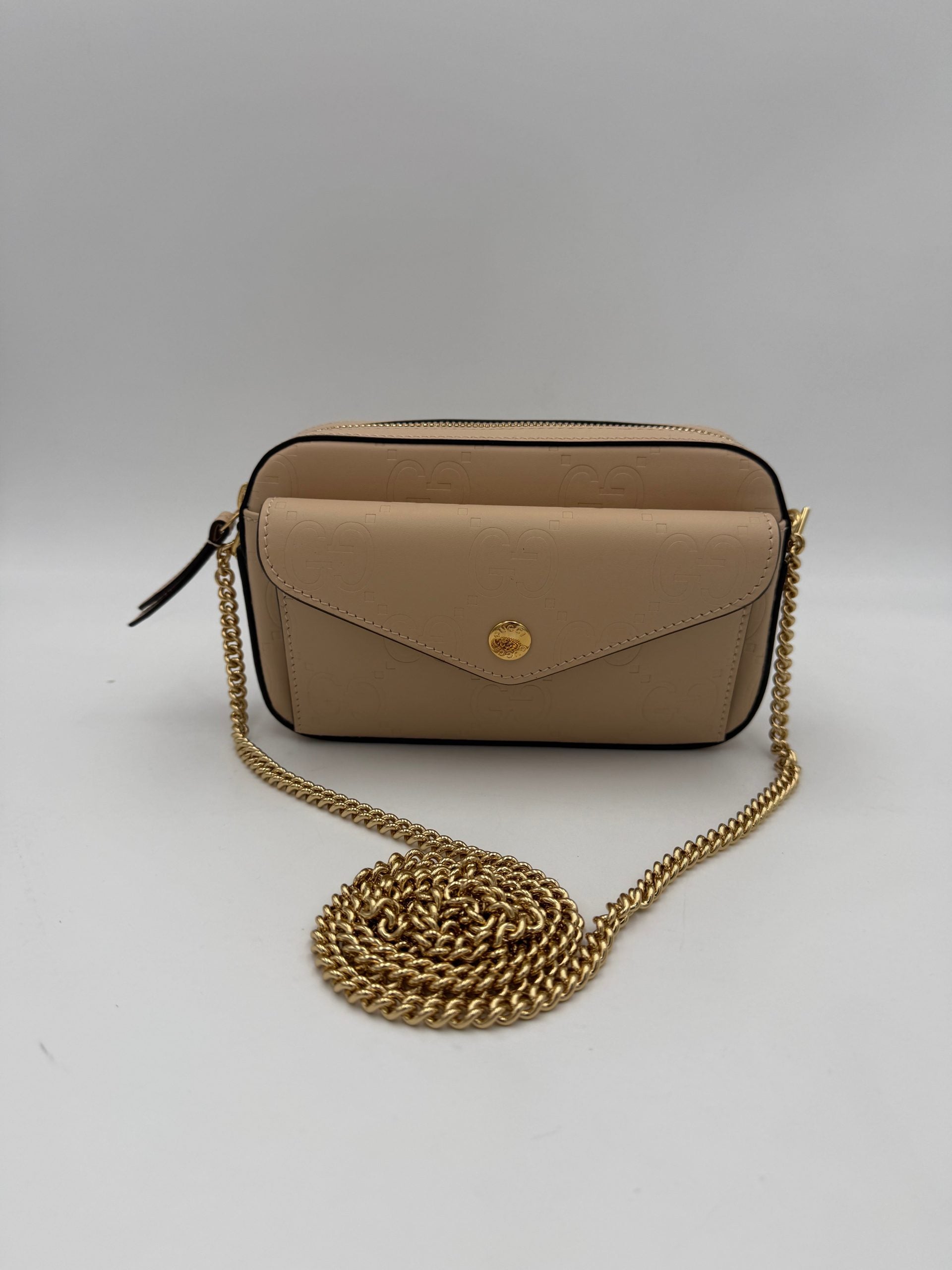 Gucci GUCCI GG Jumbo Beige with Front Pocket Shoulder Bag Gucci