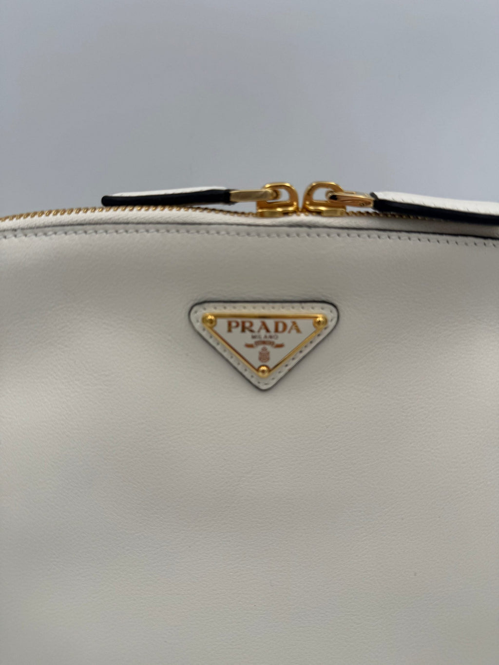 Prada PRADA Bauletto BOWLING in Leather Handbag Prada
