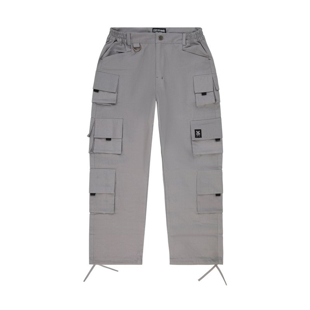 5TATE OF MIND Gray Cotton Cargo Pants 5TATE OF MIND