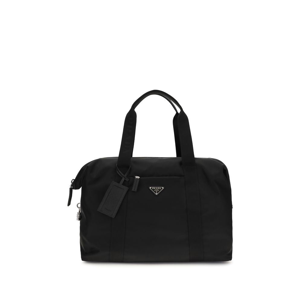 Prada Black Recycled Polyamide Luggage And Travel Prada