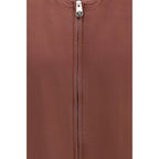 Versace Bordeaux Silk Bomber Versace