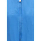 Versace Blue Silk Bomber Versace