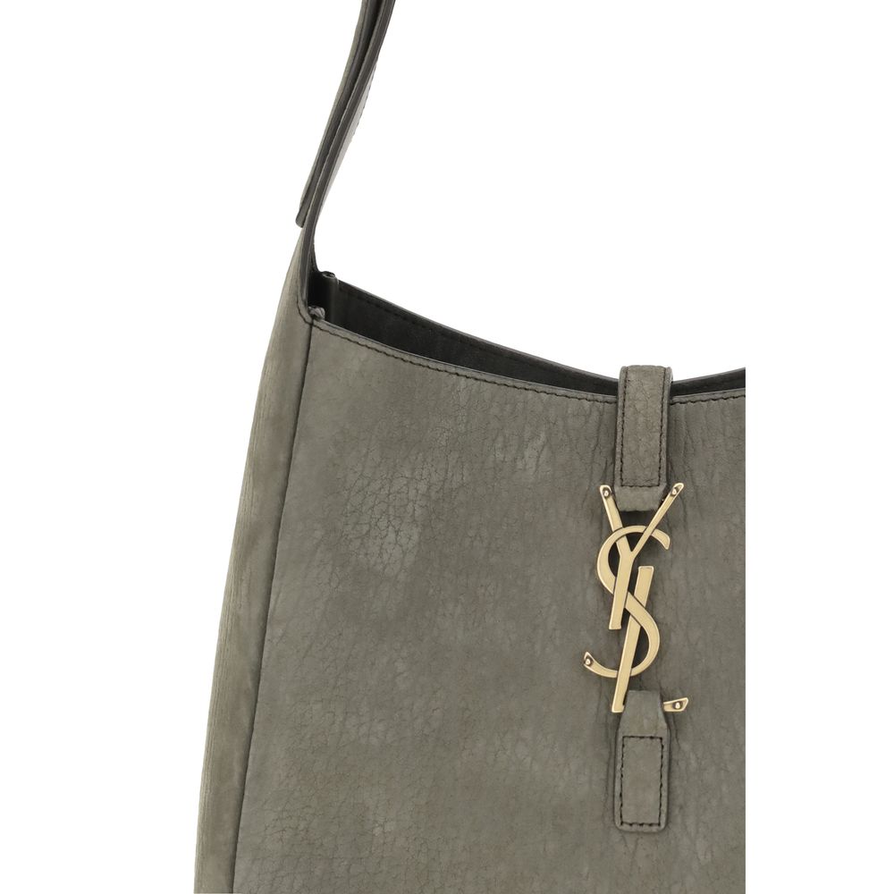 Saint Laurent Gray Calf Leather Bos Taurus Shoulder Bag Saint Laurent