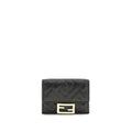 Fendi Black Lamb Ovis Aries Aries Wallet Fendi