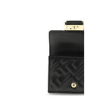 Fendi Black Lamb Ovis Aries Aries Wallet Fendi