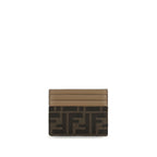 Fendi Brown Polyester Wallet Fendi