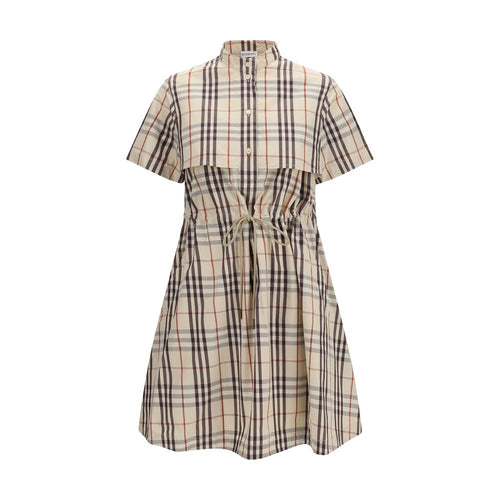 Burberry Beige Cotton Casual Dress Burberry