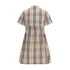 Burberry Beige Cotton Casual Dress Burberry