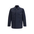 Burberry Blue Polyamide Coat Burberry