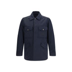 Burberry Blue Polyamide Coat Burberry
