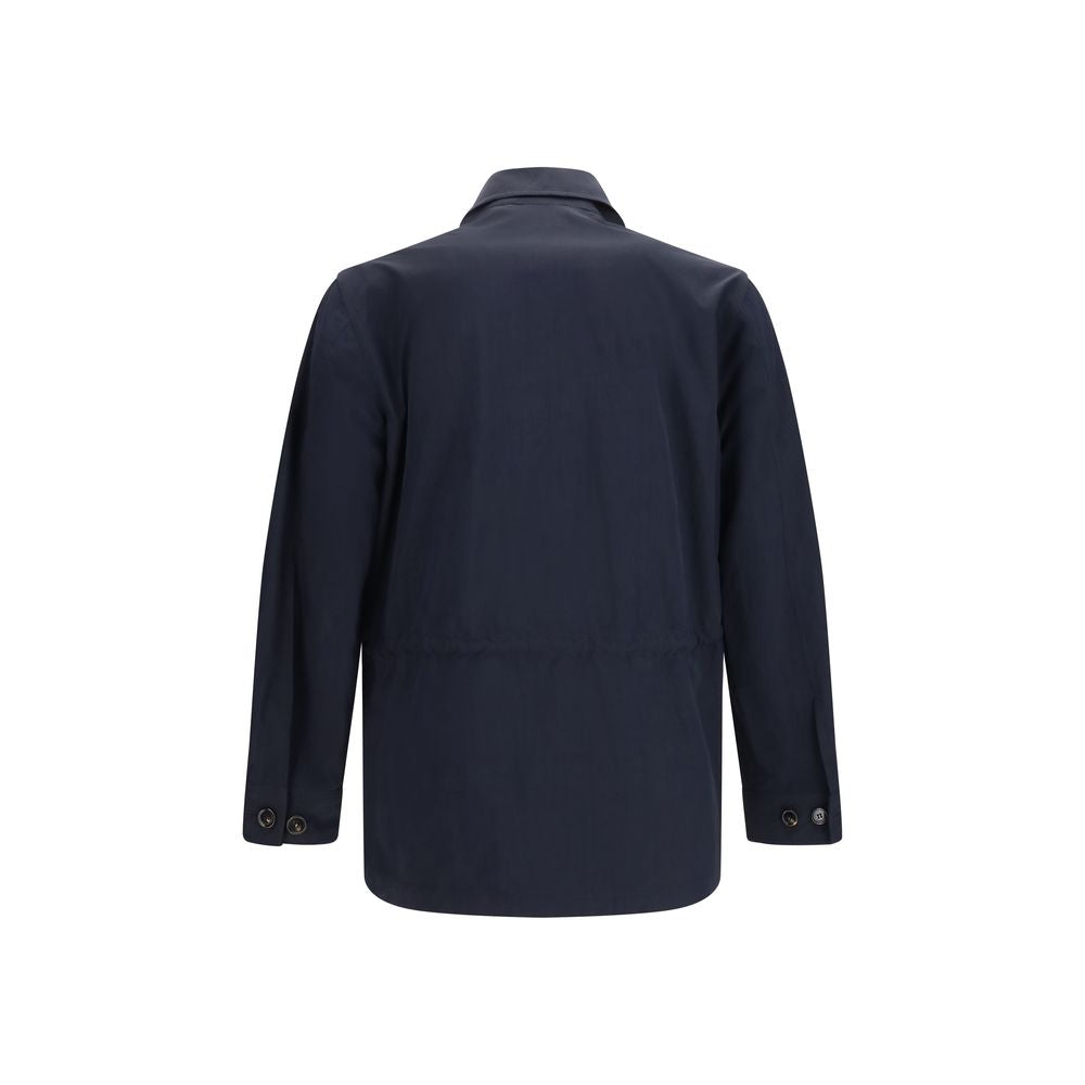 Burberry Blue Polyamide Coat Burberry