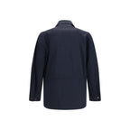Burberry Blue Polyamide Coat Burberry