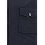 Burberry Blue Polyamide Coat Burberry