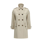 Burberry Beige Cotton Trench Coat Burberry