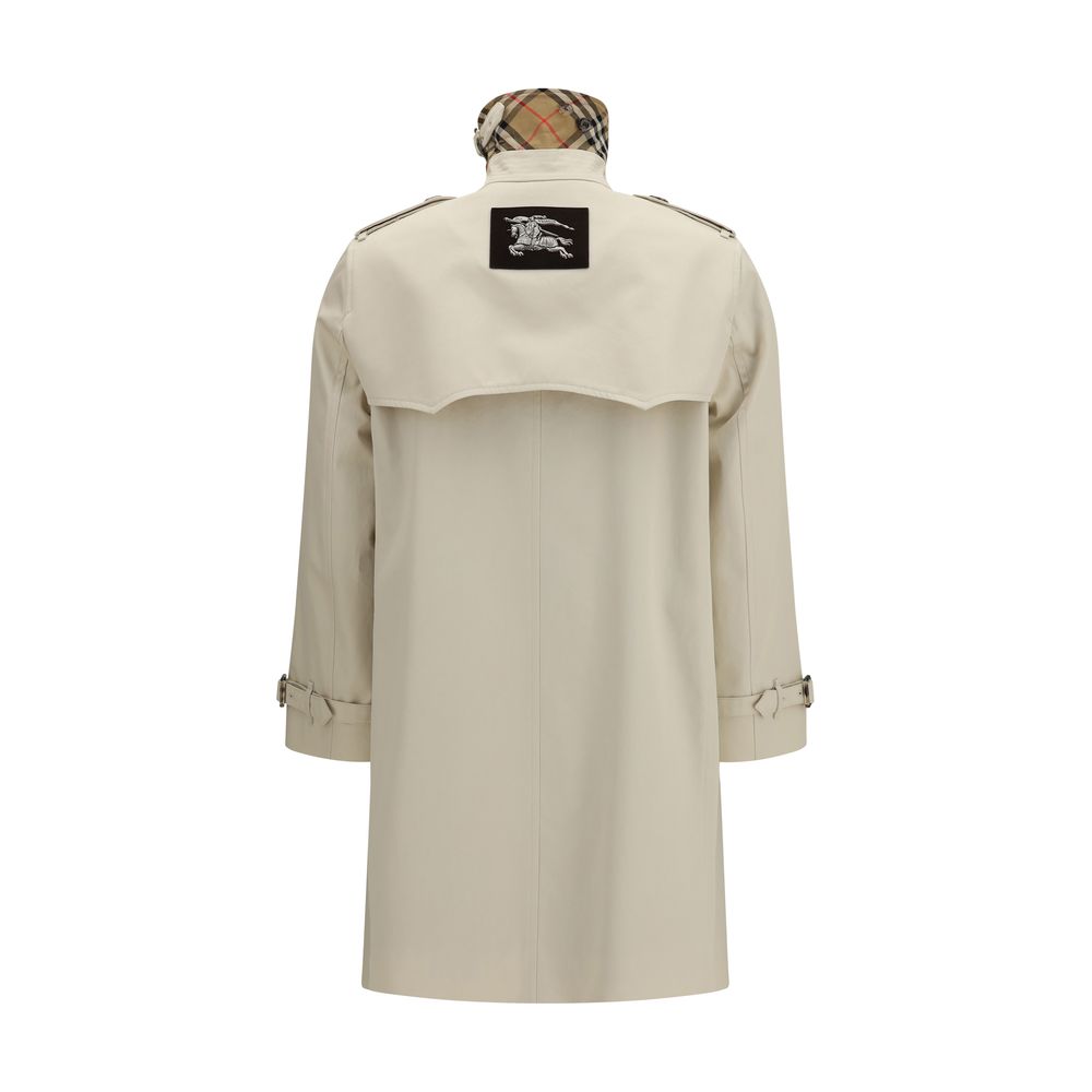 Burberry Beige Cotton Trench Coat Burberry