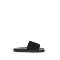 Gucci Black Fabric Flat Sandals Gucci