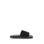 Gucci Black Fabric Flat Sandals Gucci