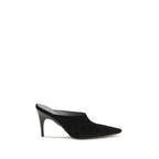 Balenciaga Black Suede Leather Mules Balenciaga