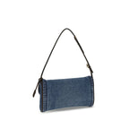 Valentino Garavani Blue Cotton Shoulder Bag Valentino Garavani