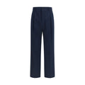 Valentino Blue Cotton Casual Pants Valentino