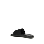 Gucci Black Fabric Flat Sandals Gucci