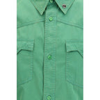 Versace Bicolor Cotton Shortsleeve Shirt Versace