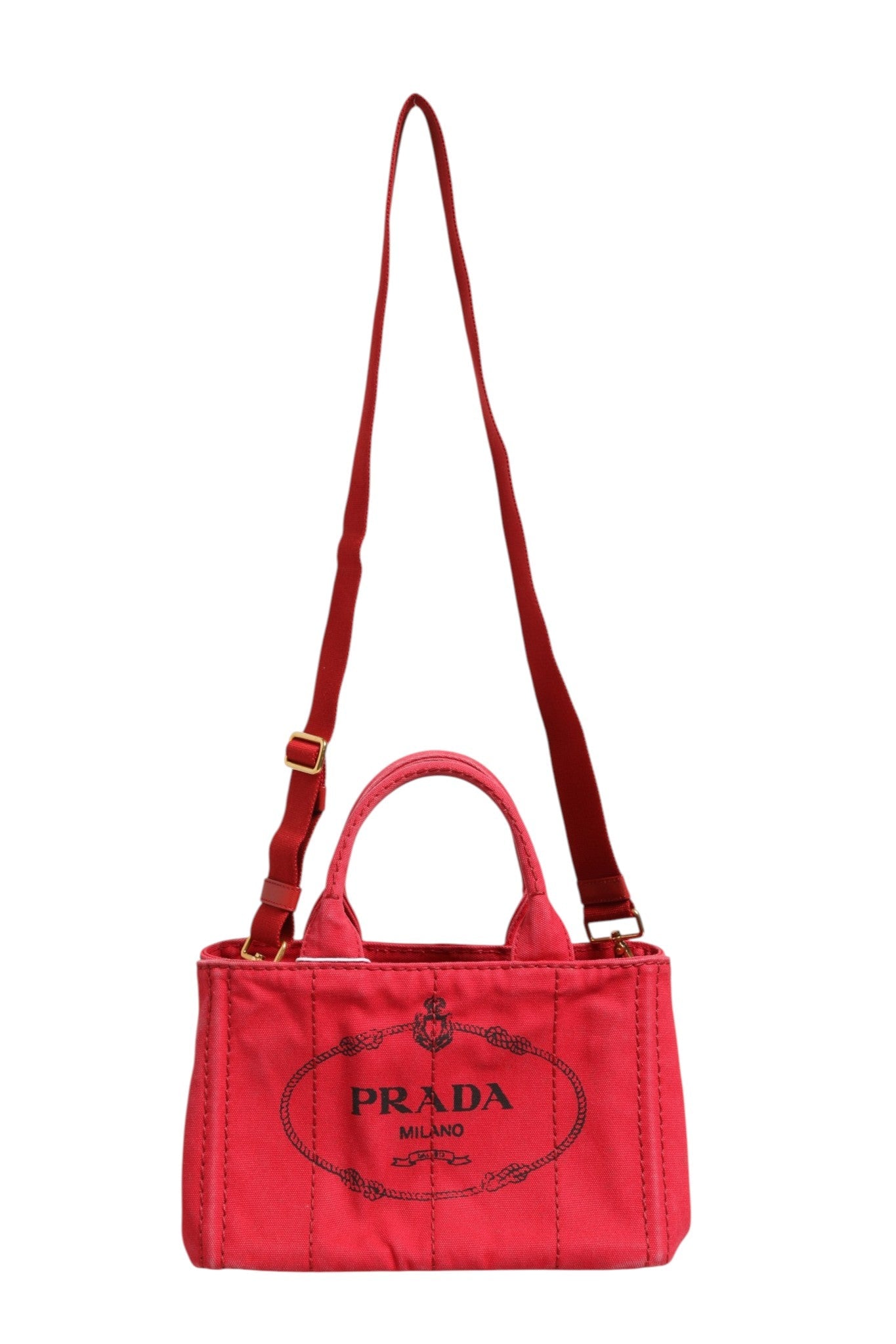 Prada Canapa Mini Canvas Tote Prada