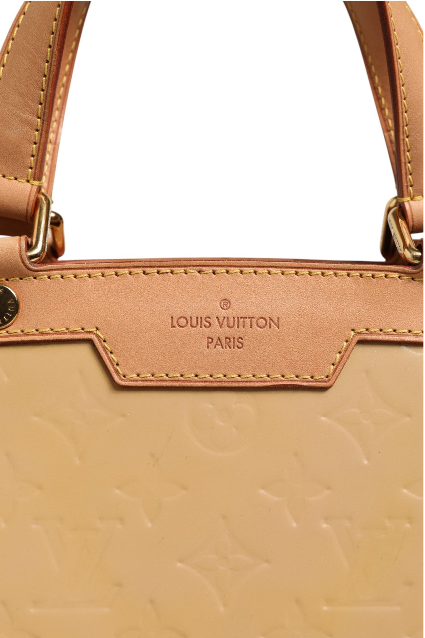 Louis Vuitton Monogram Vernis Brea MM Beige Poudre Louis Vuitton