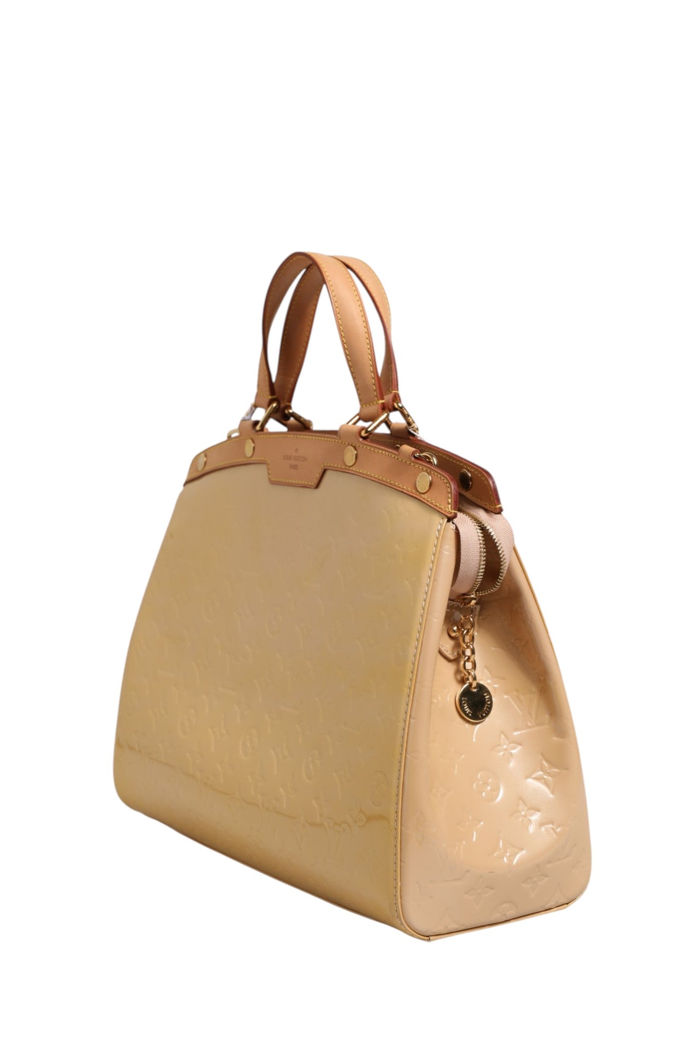 Louis Vuitton Monogram Vernis Brea MM Beige Poudre Louis Vuitton