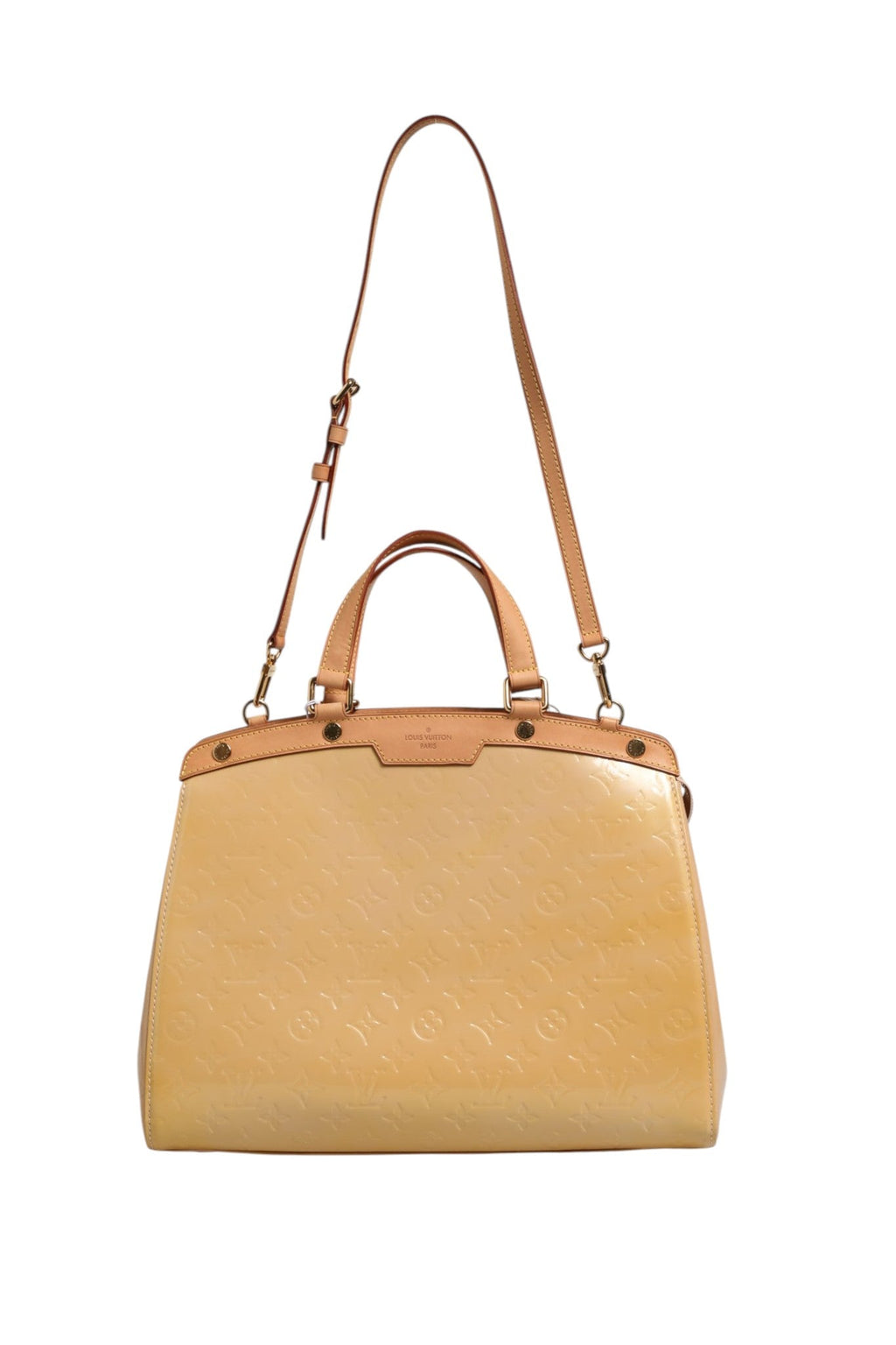 Louis Vuitton Monogram Vernis Brea MM Beige Poudre Louis Vuitton