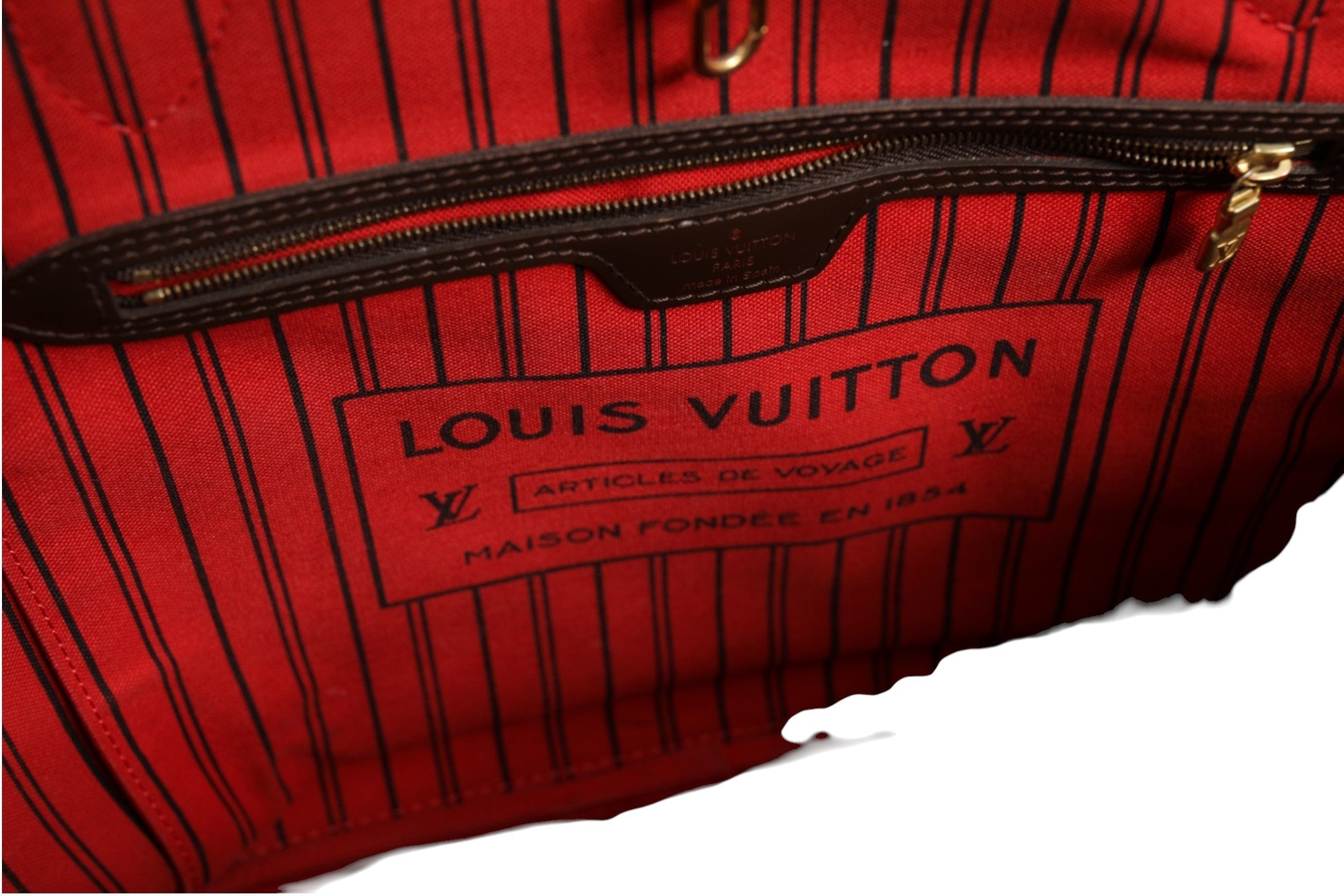 Louis Vuitton Neverfull MM Damier Ebene Tote Louis Vuitton