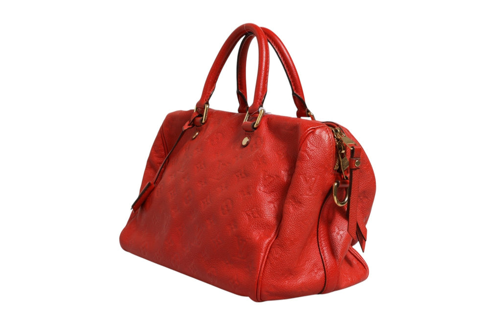 Louis Vuitton Red Monogram Empreinte Speedy Bandouliere 30 Louis Vuitton
