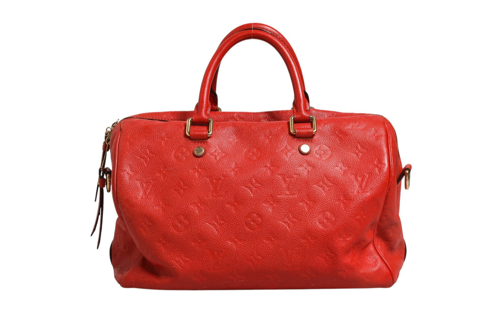 Louis Vuitton Red Monogram Empreinte Speedy Bandouliere 30 Louis Vuitton