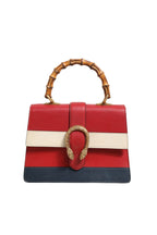 Gucci Dionysus Bamboo Medium Top Handle Bag White Blue Red Gucci